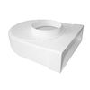 MS MOULD-STOP .CO.UK 204mm x 60mm x 100mm Rotating Spigot (Plenum) White