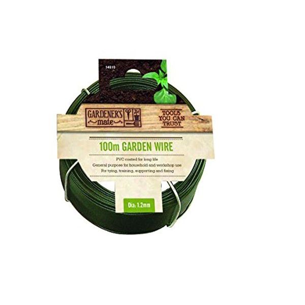 Gardman 14010 Garden Wire - General Purpose, Green, 100 m
