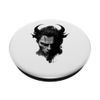 Devil with Horns Demons in Black and White PopSockets Swappable PopGrip