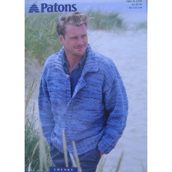 Mens Knitting Patterns - 7 Styles in DK, Aran & Chunky