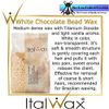ItalWax White Chocolate - Hard Stripless Wax Beads 2.2 lbs. - 1 kg. Bag