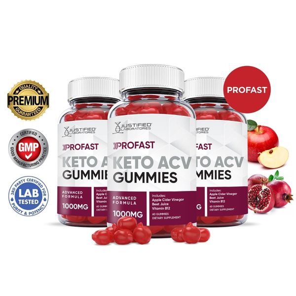 Profast Keto Extreme ACV Gummies 2000MG Apple Cider Vinegar 180 Gummys