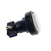 Rovella 2pcs White Momentary Push Button 46mm Round 12V LED Illuminated Switch Self-Resetting Round Micro Switch