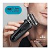 Braun Electric Razor for Men, Waterproof Foil Shaver, Series 7 7075cc, Wet & Dry Shave, With Beard Trimmer, Rechargeable, Clean & Charge SmartCare Center and Leather Travel Case Included, Black