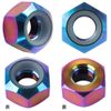 Titanium Anti-Lock Nut M4 P0.7 Nylon Nut Anti-Lock Hex Nut Rainbow