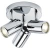 Knightsbridge 230V IP44 GU10 Triple Spotlight - Chrome