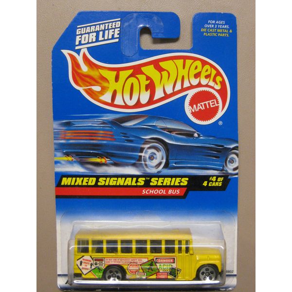 Hotwheels School Bus-Mixed Signals Series #4-4 #736