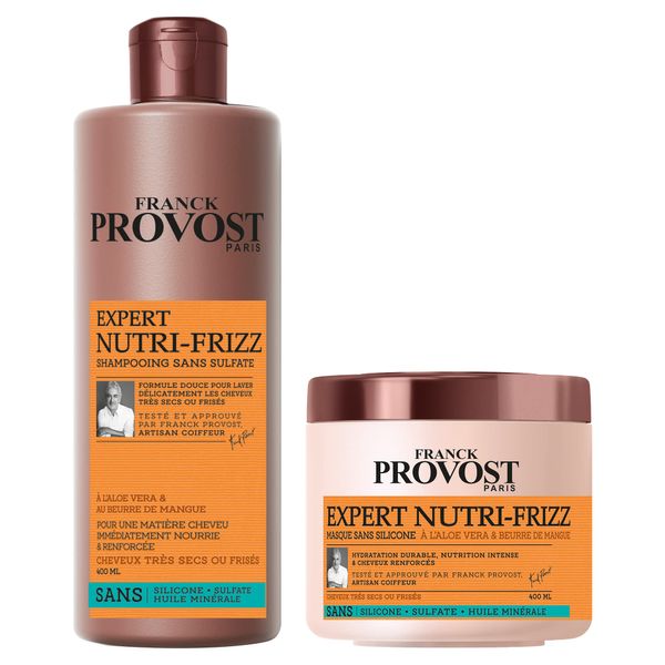 Franck Provost Expert Nutri-Frizz Shampoo und Maske mit Aloe Vera & Butter