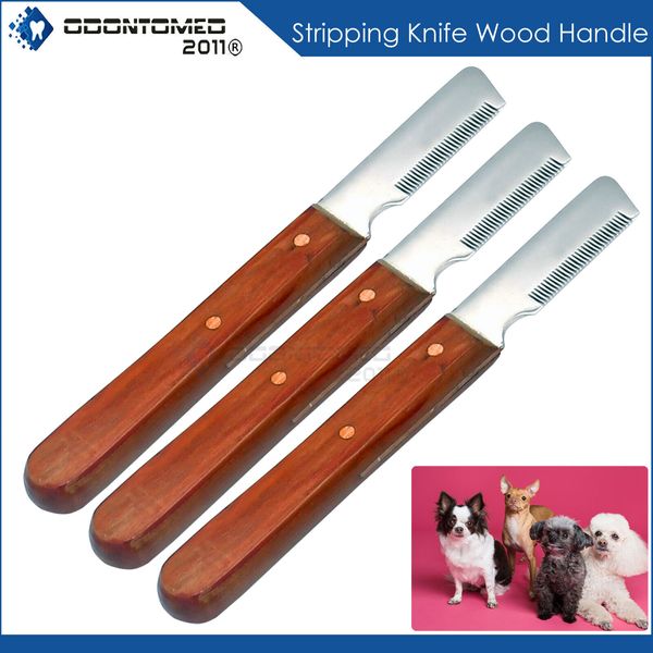 STRIPPING KNIFE PET HAIR GROOMING CAT DOG COMB CUT & STYLE FINE MEDIUM COARSE *3