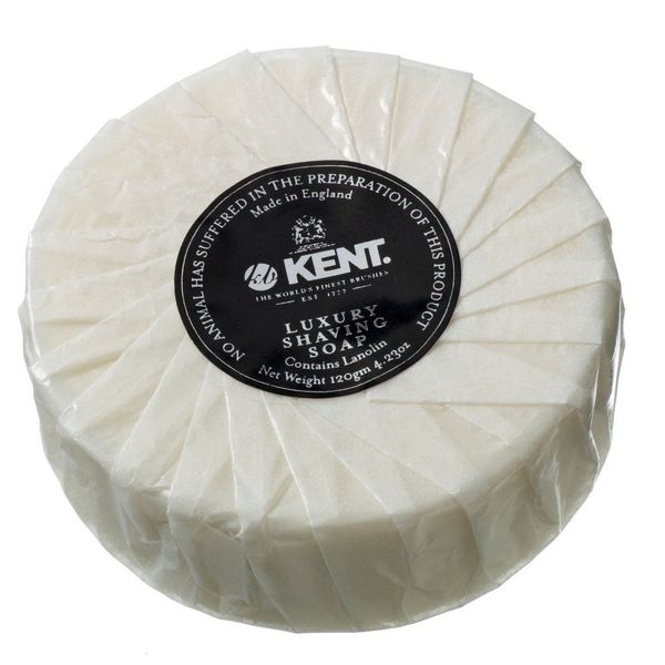 Kent SB2 Shaving Soap Puck Shaving Soap Refill for Men for Shaving Soap Bowl use with Shaving Brush for Men. Luxury Shave Barber Soap Made with Extracts of Lavender, Pine, and Clove. Made in England