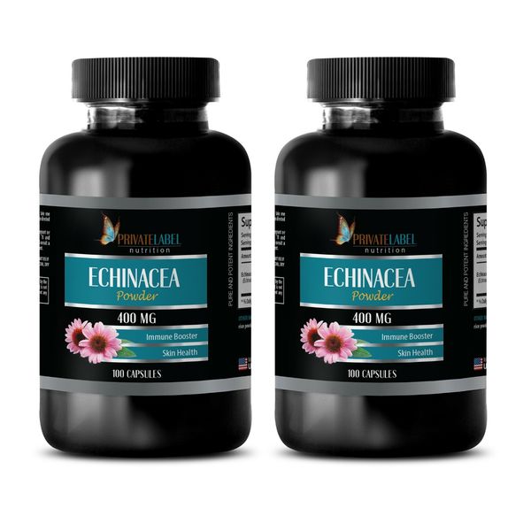 Echinacea Extract. Helps Body Stay Healthy & Active. Immune Support (2 Bottles)