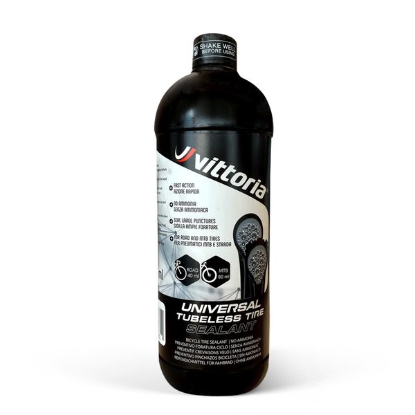 Vittoria Universal Tubeless Tire Sealant, 16.9 fl oz (500 ml), Medium