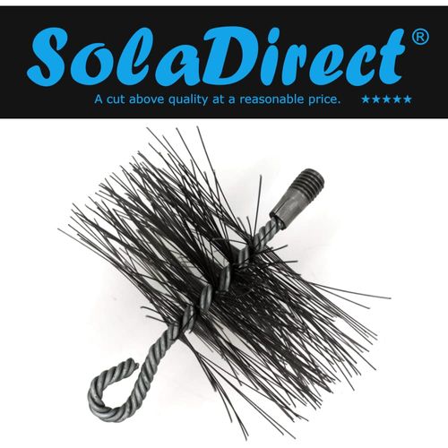 Chimney Brush Head, Stiff Metal Wire Chimney Brush Head, Removes Stubborn Dirt and Debris from Flue and Chimney Walls (Diameter: 120 mm / 4.72 in)