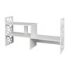  Expandable Openwork Desktop Bookshelf Organizer Shelving Home Decor shelf US