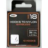 x10 NGT Barbless Hooks to Nylon in Size 18