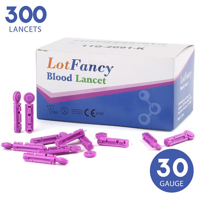 300x Twist Top Lancets For Microlet Lancets ,Truedraw ,lancing Device ,30 Gauge