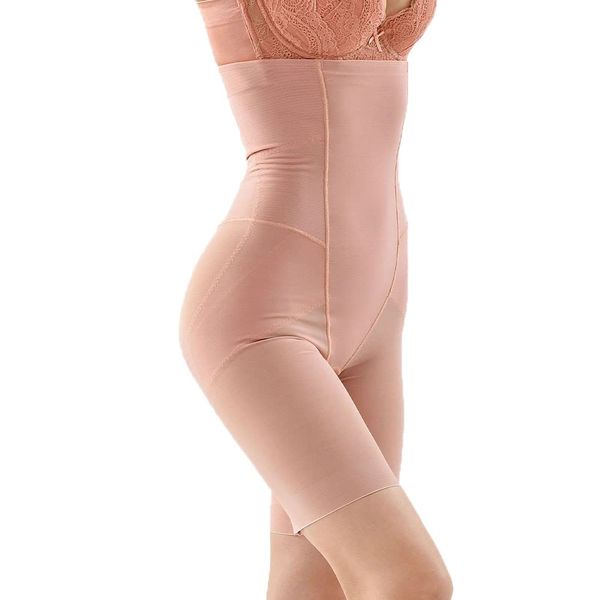 Glamore High Waist Shaping Underwear, Long Girdle, terracotta