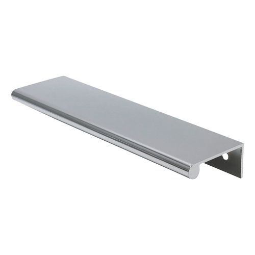 LC LICTOP Rouned Edge Pull Handle for Cabinets, 5.9 Inch Aluminum Alloy Finger Tab Pulls, Concealed Drawer Pull for Kitchen, Dresser, Wardrobe, 5 Inch Hole Spacing, 4Pcs Chrome Plated Edge Pulls