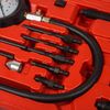 16Pcs Diesel Engine Cylinder Compression Gauge Tester Pressure Test Tool Kit