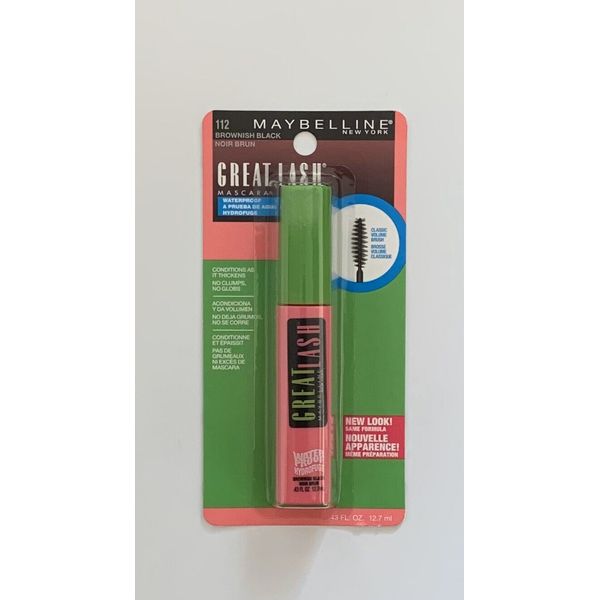 Maybelline Great Lash Waterproof Mascara - Brownish Black 112