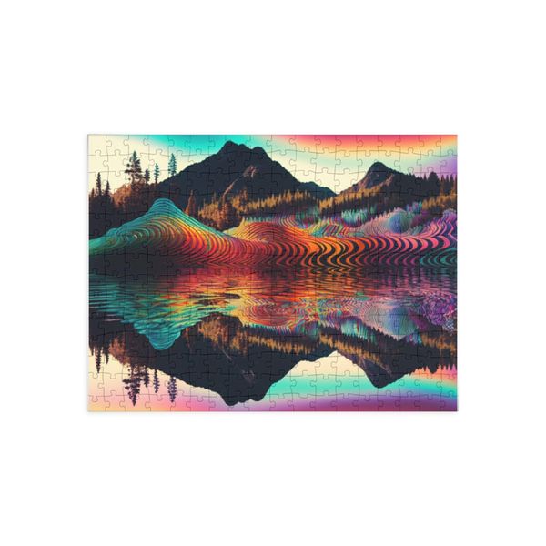 Psychedelic Sound Waves Puzzle (96, 252, 500, 1000-Piece) 500 pcs
