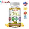 Vitamin B Complex 60 Capsules B1,B2,B3,B5,B6,B7,B9,B12, Immune Support 60 Pills