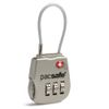 Pacsafe Prosafe 800 Combination Cable Padlock Canvas & Beach Tote Bag, 8 cm, Silver