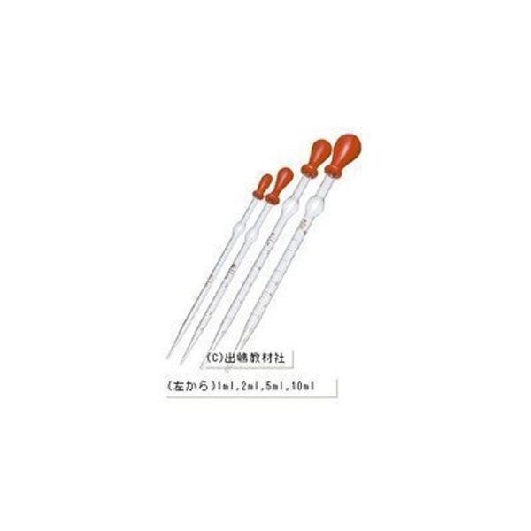 RIKEN Shop Komagome Pipette, 0.3 fl oz (10 ml) (with rubber cap), Glass