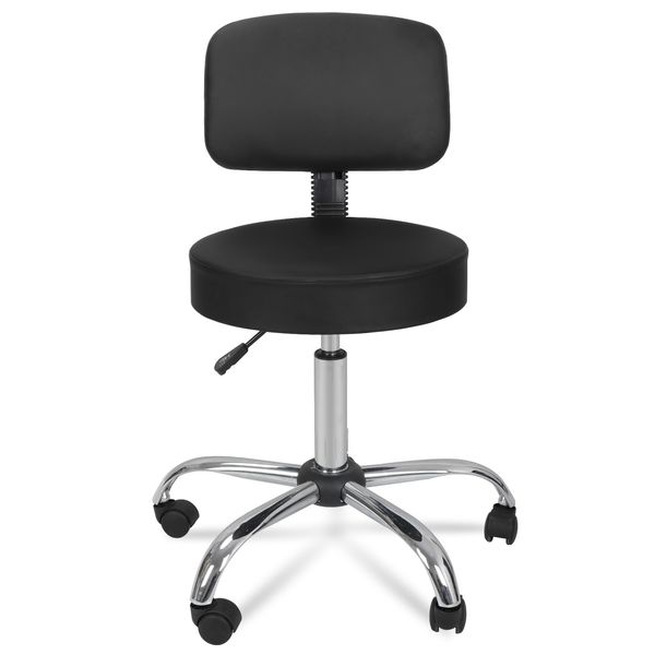 Salon Stool Chair Hydraulic Rolling Swivel Adjustable Massage Spa Back Rest
