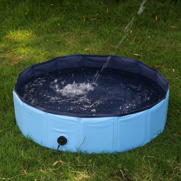 Folding Kids Swimming Pools Pet Dog Bathing Bathtub Collapsible Outdoor Pond Tub