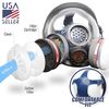 Replaceable Filter Cartridges Set  Dual Respirator Filters Full Face Masks 80mm