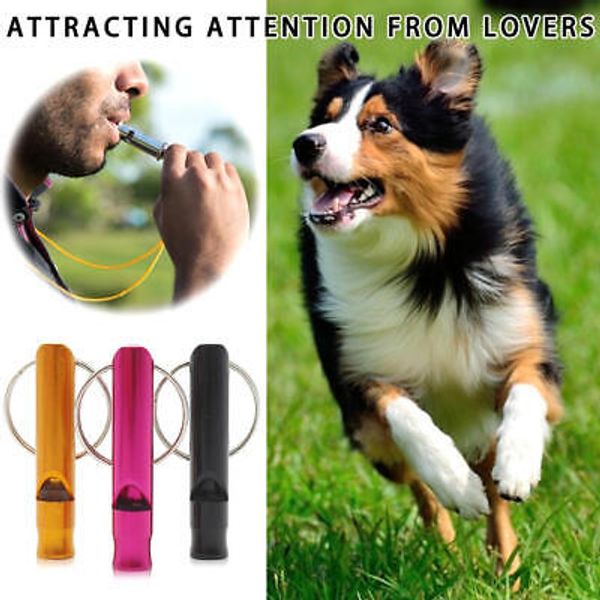 2X Dog Training Whistle High Frequency Pet Voice Control Barking Obedience Tool