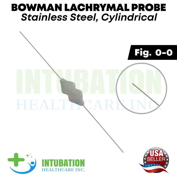 Bowman Lacrimal Probe 5'' Fig. 0-0 Surgical Dental ENT Ophthalmic Instruments