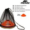 meiwar Football Hat Marking Cones Set for Football Training Set of 50 or 20, orange