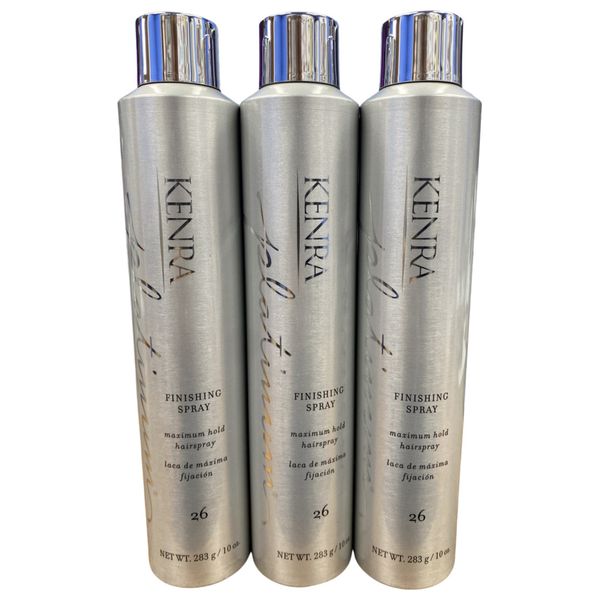 Kenra Platinum Finishing Spray #26 - Maximum Hold Hair Spray 10 oz - "PACK OF 3"