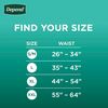 Depend Fresh Protection Adult Diapers, Incontinence Underwear for Men, Disposable, Maximum, Extra-Extra-Large, Grey, 44 Count (2 Packs of 22), Packaging May Vary