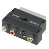 Ex-Pro Scart Adapter Switchable Plug to RCA Phono/S-VHS - 5 Pack