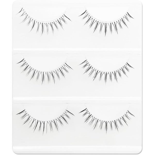 Musegetes Men0024 Natural Popular False Eyelashes, 5 Pairs