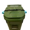 SideArm by BinClaw - Maximum Security - Trash Can Lock Security Device, Universal Fit, Dual Clasp Protection, No Tools Required (SideArm Round Trash Cans)