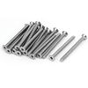 Sourcingmap M4x50mm 304 Stainless Steel Countersunk Flat Head Hex Socket Screws DIN7991 20pcs