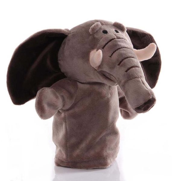 Elephant Hand Puppets Plush Animal Toys for Kids Imaginative Pretend Play Storytelling