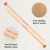KnitPro Basix Beech Single Pointed Needles 16" (40cm) | 9.00mm