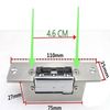 Adjustable Narrow Type Electric Strike Door Lock Double Unlock Mode Access Control Lock for Office Building