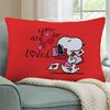 CafePress Snoopy You are Loved 20" x 14" Rectangular Throw Pillow
