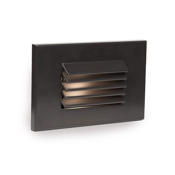 WAC Landscape Lighting, LEDme 120V LED Horizontal Louvered Indoor and Outdoor Step and Wall Light 3000K Built-in LED in Bronze