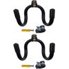 Pmsanzay Universal Adjustable Sword, Wall Hook Display Hanger Wall Mount Display Stand Collection Rack for Sword,Dagger,Axe,Keyblade, etc —2 Pack— No Sword — Vertical/Horizontal Display