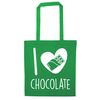 Flox Creative Green Tote Bag I Love Chocolate