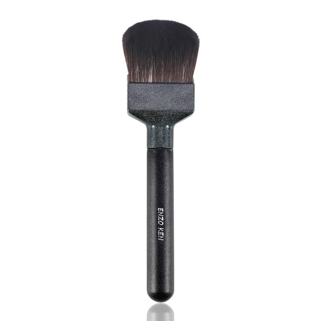 Großer Breiter Foundation Pinsel von ENZO KEN, Abgewinkelter Creme Konturen Pinsel, Rouge und Bronzer Make-up-Pinsel für Blusher, Concealer, Flüssige Foundation, Puderkontur, Gesichtsmasken.180B