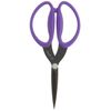 Purple Micro Serrated Fabric Scissors with Comfortable Handle and Cover