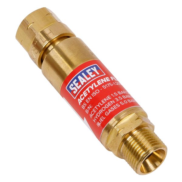Sealey Acetylene Flash Back Arrestor, in-line, 3/8"BSP Male/Female - SGA4/FBA